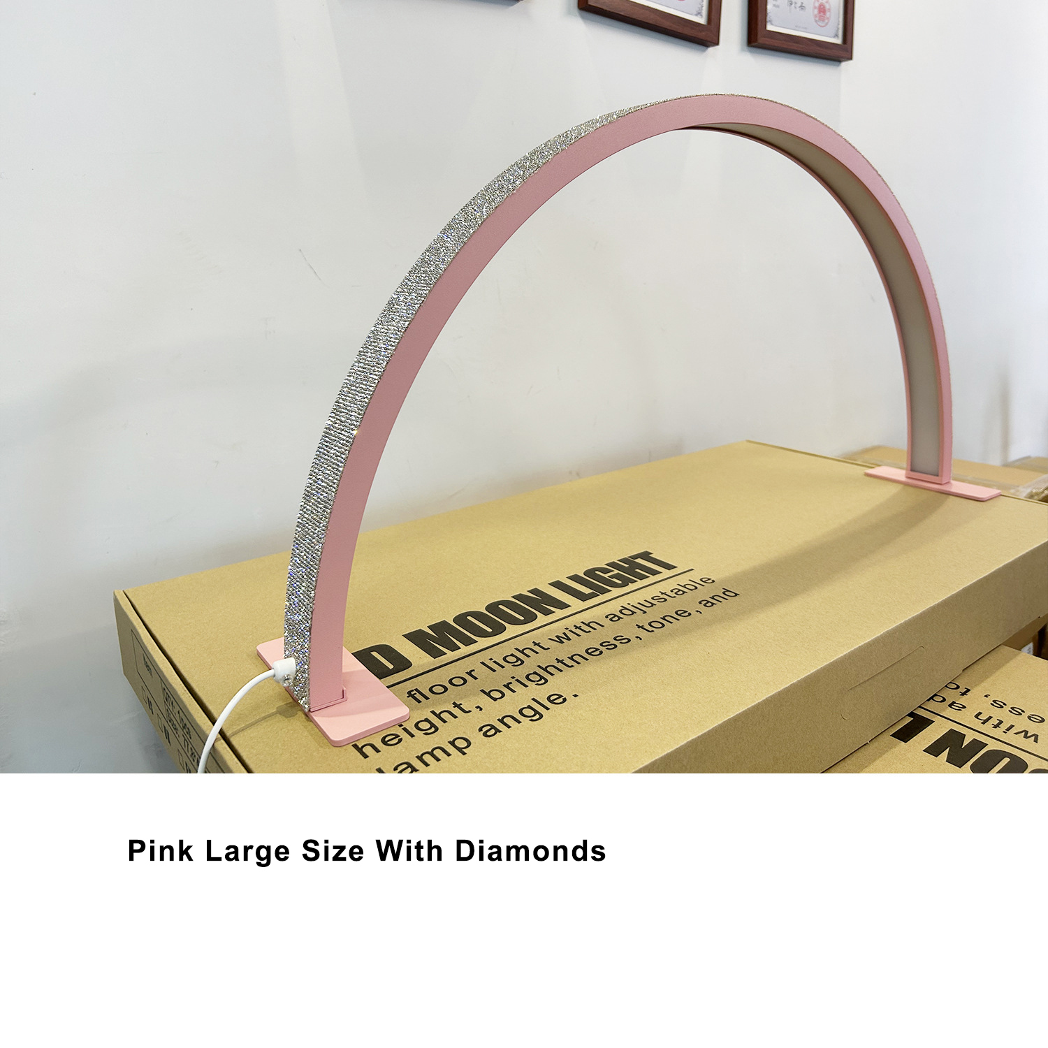 Rosa talla grande con diamante.