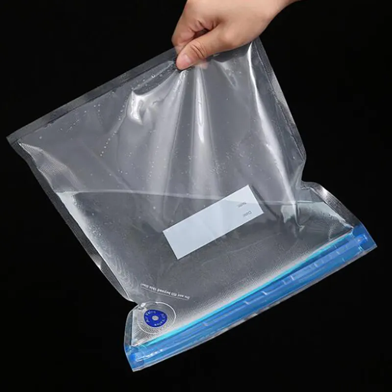 Bolsas de plástico para almacenamiento de alimentos, sellador al vacío para envasado de pescado seco, congelador, nuevo diseño