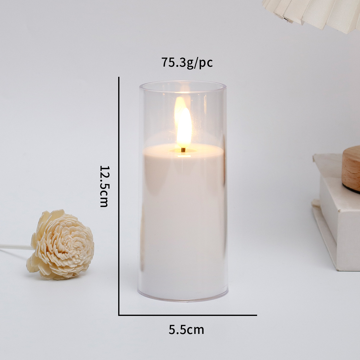 5,5*12,5 cm blanc