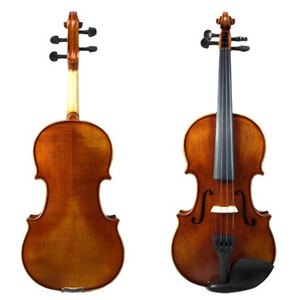 Professional Handmade Matte Solid Wood Violin Natural Acoustic <strong>Fiddle</strong> with Maple Back/Side and Ebony Bow Electric Violin - Product Image 3