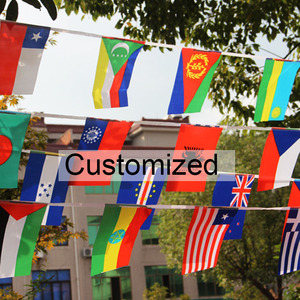 High Quality Customized Football Fans Hanging Colorful Flag <strong>String</strong> Flag for <strong>Create</strong> a Festive Party Atmosphere - Product Image 3