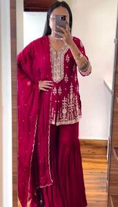 High Grade <strong>India</strong> Women Suit Sharara Type Collection Price Women Wholesale Rate Ready Made Handmade Premium - Product Image 4