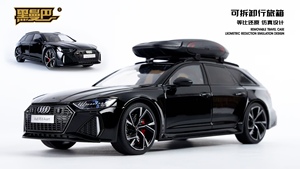 Toptan diecast 1:18 ao-di RS6 metal araba modeli ses ve ışık geri çekme kapı açık dekorasyon koleksiyonu alaşım model araba - Product Image 6