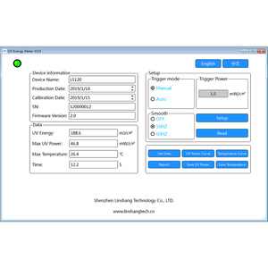 Software uv power puck 2 pcb integratore uv + microcontrollore preprogrammato calibrazione misuratore di energia Linshang LS120 - Product Image 5