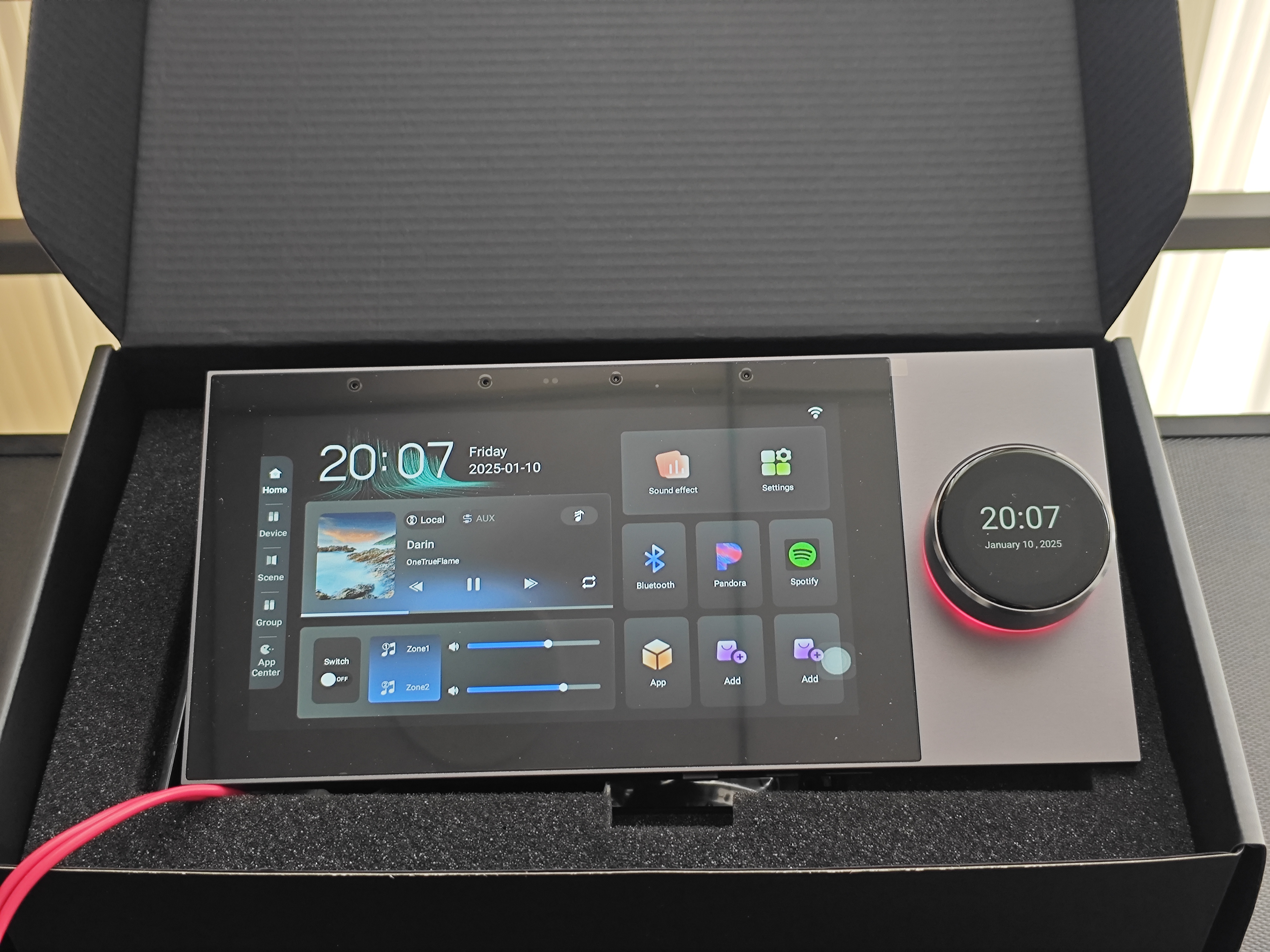 control panel only(without 8 wired speakers)