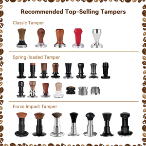 Dụng cụ nén cà phê Espresso 2 trong 1, áp suất không đổi 30lbs, kích thước 51mm 53mm 58mm, chiều cao điều chỉnh được, kèm dụng cụ WDT - Product Image 4