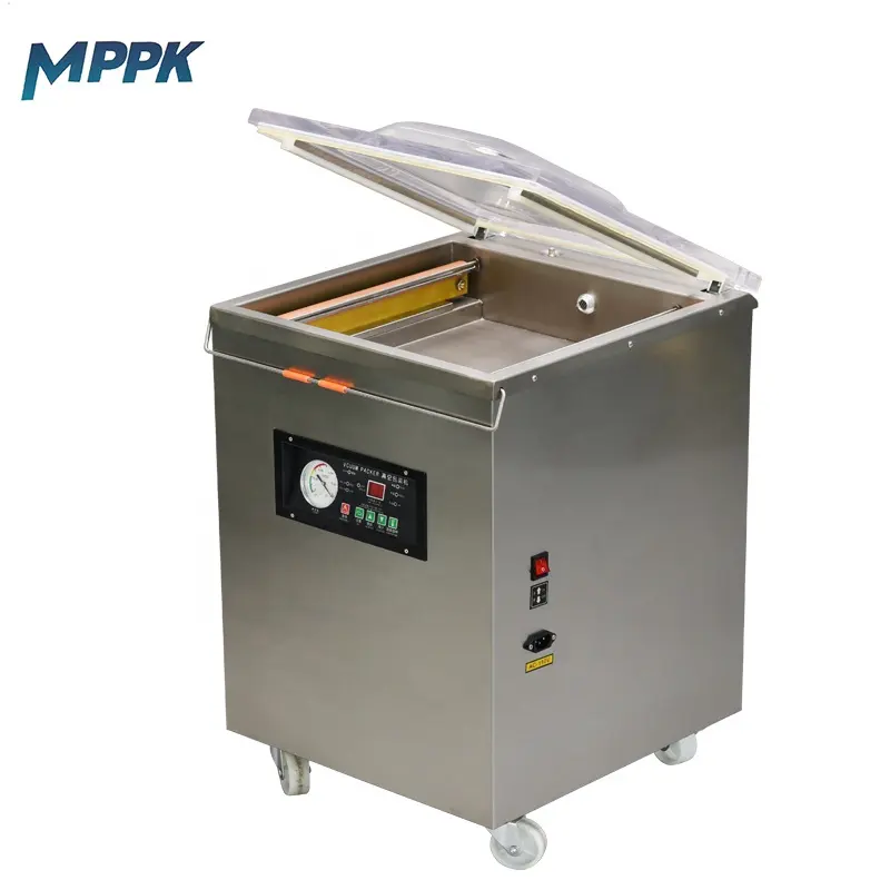MPPK DZ400 소시지 스낵 시리얼 쌀 진공 포장 실러 기계 단일 챔버 식품 고기 진공 포장 기계