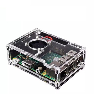 eParthub Raspberry Pi 3B/4B Generation Acryl-Schale Abdeckung kompatibel mit der Fan-Installation montiertes Gehäuse für Raspberry Pi - Product Image 6