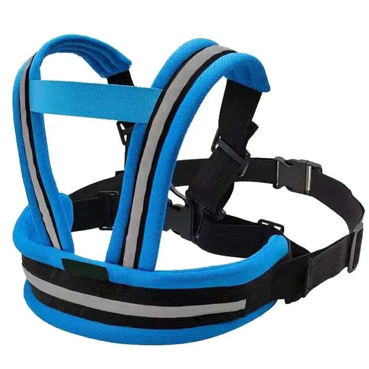 Cinturón de seguridad para bicicleta para niños, cinta reflectante de peso ligero, con mango de seguridad