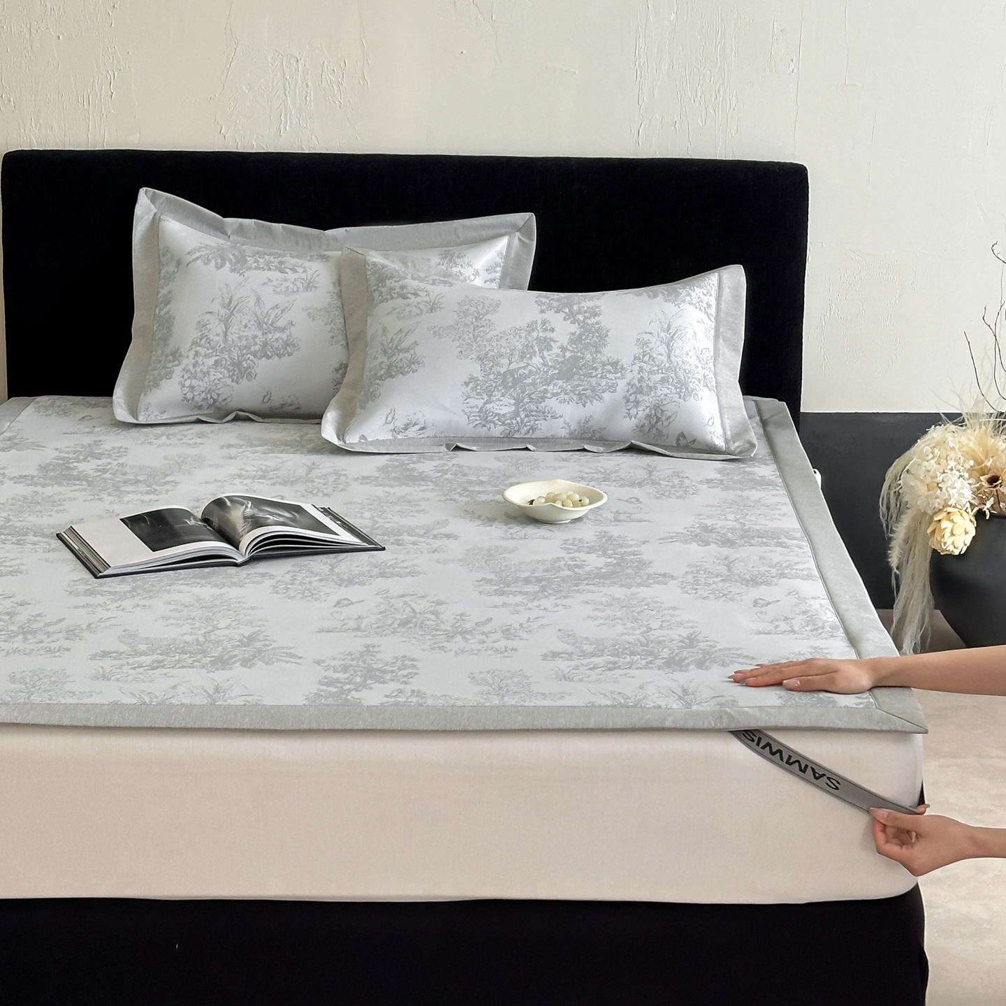 Drap de lit gris Seattle