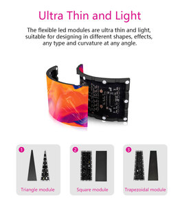 Toosen vendita calda P2 Display a Led flessibile a colori curvo schermo pieghevole Led Video schermo a parete pannelli morbido LED modulo prezzo - Product Image 4