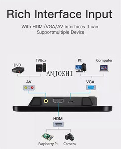 Nuovo Monitor IPS HD da 7 "pollici con ingresso AV HD e MI VGA Touchscreen per Display PC schermo LCD telecamera di Backup per auto sistema di sicurezza domestica - Product Image 3