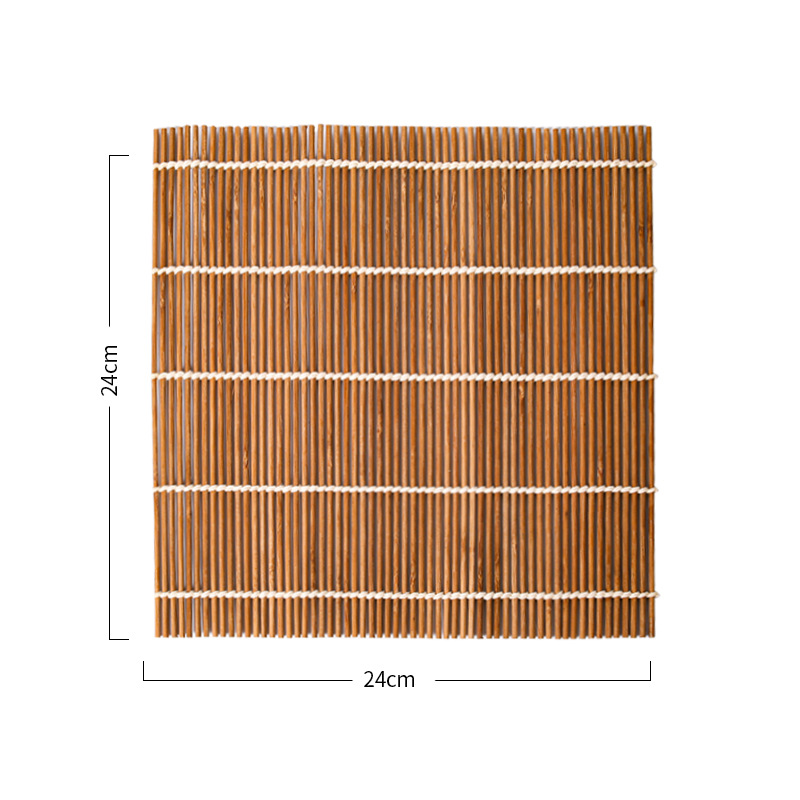 Tapis à sushi carbonisé 24*24