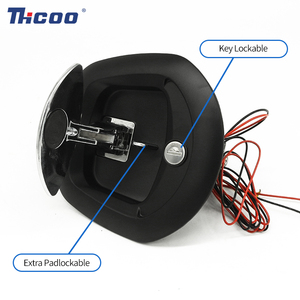 Toolbox Electricicic Tハンドルキートラックキャノピーロックコンプレッションラッチクジラテールロック12vRvキャンピングカーコンパートメントドアロック - Product Image 2