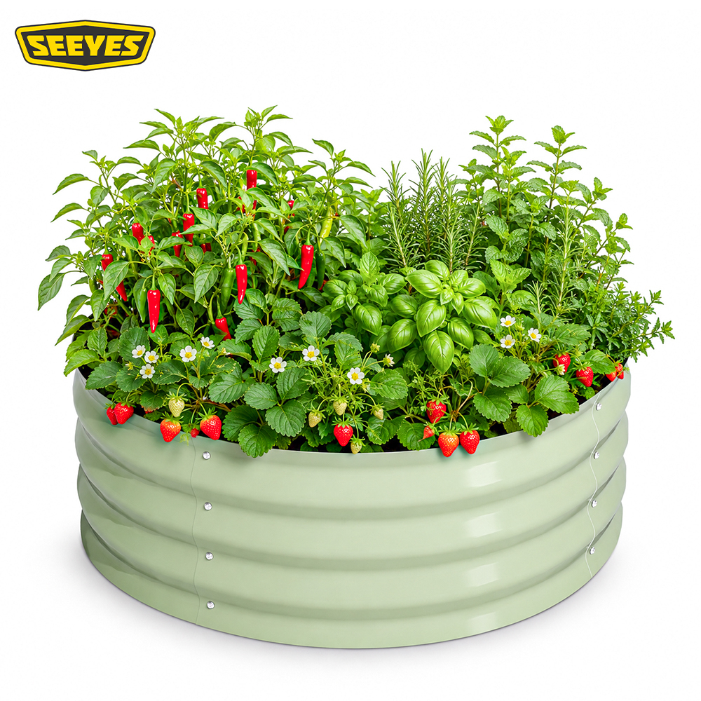 Light Green+Raised-Garden-Bed