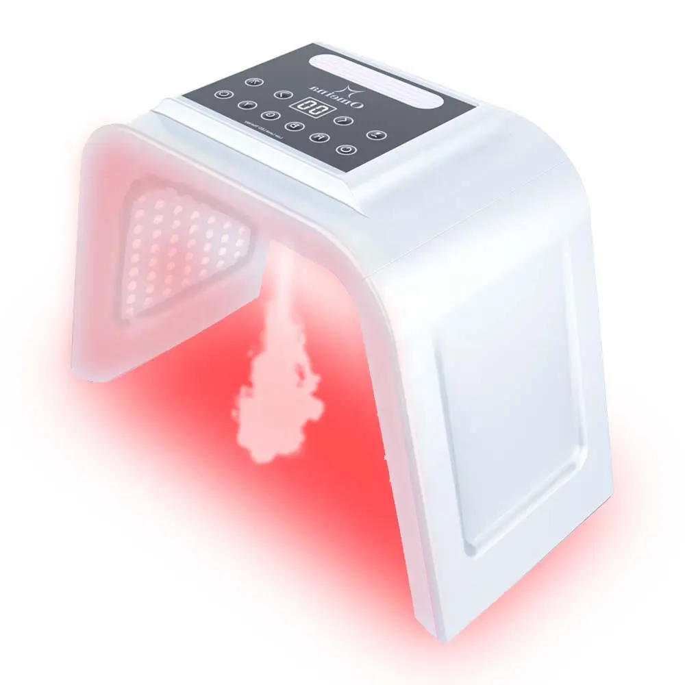 PDT เครื่องส่องไฟลบใบหน้า,อุปกรณ์ความงามไฟ LED ลบริ้วรอยบนใบหน้าเครื่องอบไอน้ำสีแดงสำหรับใช้ในบ้าน