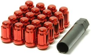 Bộ Đai Ốc Ổ Trục Đầu Bịt Kín 12Mm X 1.25Mm Màu Đỏ Crôm Có Khóa, (Bộ 20 Cái) - Product Image 2