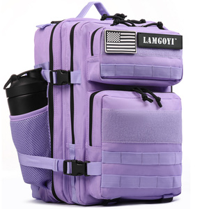 Unisex 45L camuflaje diseño Oxford impermeable poliéster Velcro Molles sistema ordenador capa intermedia portavasos mochila táctica - Product Image 1