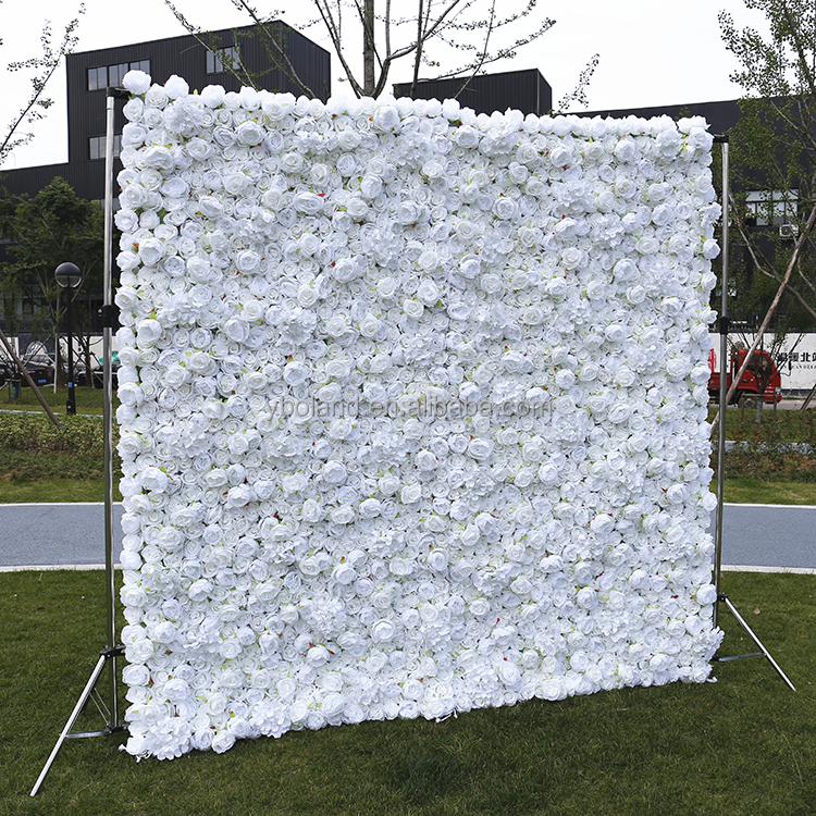 Mur de fleurs blanches 04