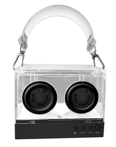 亚克力蓝牙扬声器，带RGB照明DC电源 - Product Image 3