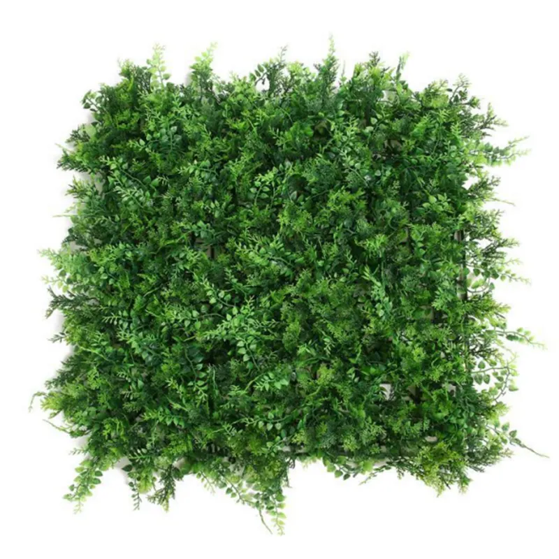 China Wholesale Price 40*60cm Hedge Boxwood Grass Panel Backdrop Artificial Wall Plants Panel Garden Natural Panel for Exporter