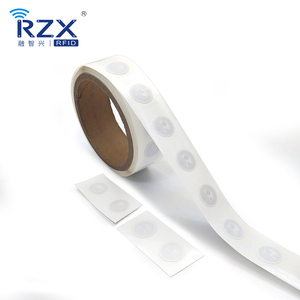 Programmable HF 13.56Mhz Iso14443A Diameter 25mm Wet <strong>Inlay</strong> <strong>F08</strong> RFID Tag in Rolls Label RFID Sticker - Product Image 5