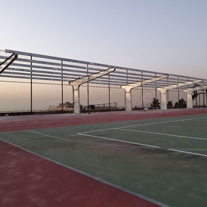 Thép carbon năng lượng mặt trời carport không thấm nước gắn hệ thống thương mại thép cột duy nhất đậu xe khung tùy chỉnh - Product Image 5