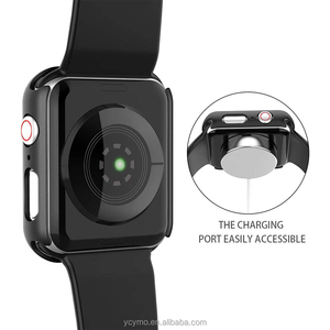 เคส PC แบบแข็งพร้อมกระจกนิรภัยป้องกันหน้าจอ,สำหรับ Apple Watch Series 6 SE Series 5 Series 4 44มม. - Product Image 3