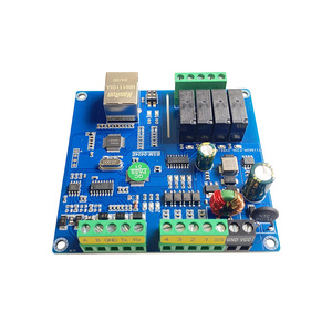 RJ45 RS232/RS485 E/S remota Control de adquisición analógica Modbus TCP/RTU Módulo controlador de relé Ethernet de red de 4 canales