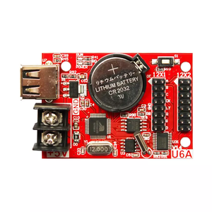 Huidu hd-U6A одиночный и двойной цвет U диск контрольная карта имеет 320*32 пикселей LED P10 дисплейный модуль контроллера