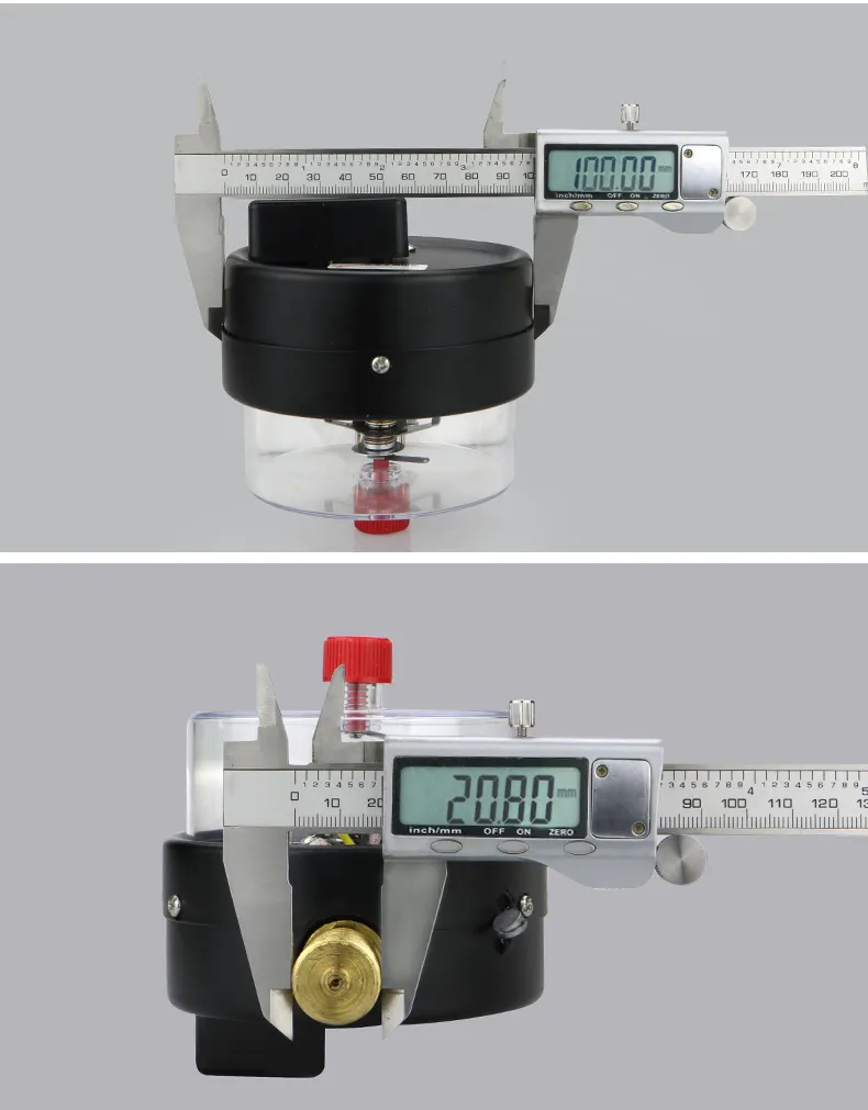 新しい磁気アシスト電気接点酸素ガス圧力計1.6% 正確な空気圧計