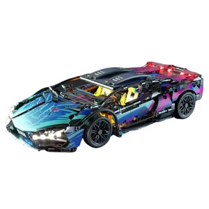 BlocX Unisex DIY oyuncak ve inşaat blok seti plastik RC Technich araba yapı kiti PC malzeme ile eğitim tuğla modeli - Product Image 1