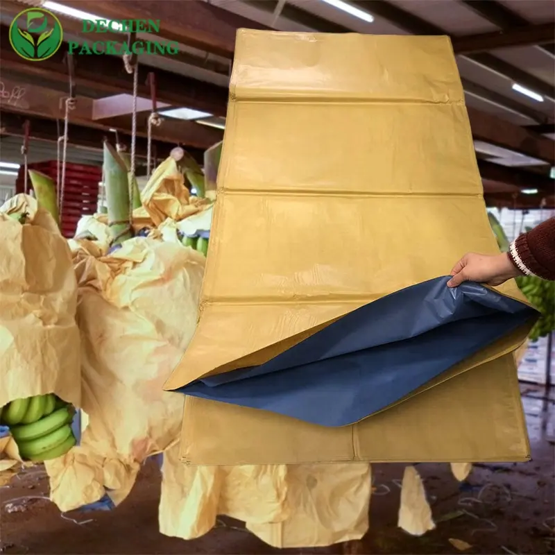 Bolsa protectora de plástico para embalaje de fruta, funda de manojo de plátano