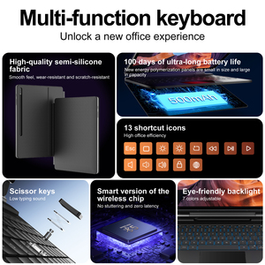 Teclado inalámbrico suave y delicado de tamaño personalizado para Samsung Tab Fundas y estuches para tabletas de 12,4 pulgadas con teclas de acceso directo - Product Image 4