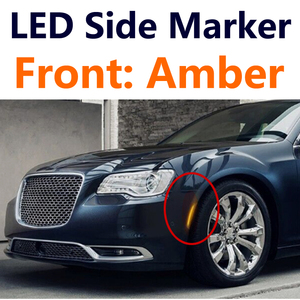 2024 Tiktok eğilim 4 adet ön ve arka Amber dinamik Led side marker Chrysler sinyal ışığı 300C 300-2015 için 2023 duman Lens açın - Product Image 4
