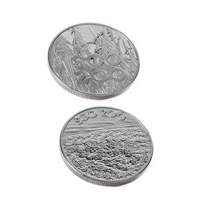 Chất lượng cao mạ bạc tiền xu dập nổi hai mặt tiền xu Bộ sưu tập Soo 200 thể thao Marathon Token đồng xu cho lưu niệm - Product Image 2