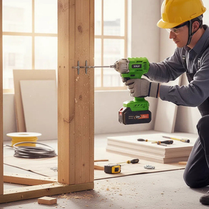 Verschleiß fester 21-V-Schraubenschlüssel mit einstellbarem Drehmoment Batterie betriebener Schlags ch rauber 5 Batteries chl üssel - Product Image 6