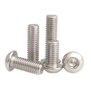 Tornillo hexagonal de acero inoxidable 7380 para máquina, cabeza de botón 304 - Product Image 1