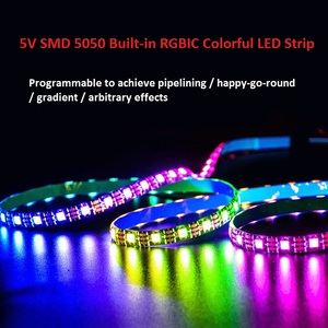 RGB pixel indirizzabile Led Tira DC5V 12V 24V digitale RGBIC WS2812B UCS1903 SK6812 DMX512 programmabile Smart striscia di luce Led - Product Image 5