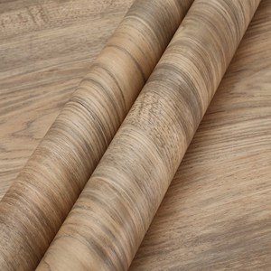 Không tự dính <span class=keywords><strong>Primer</strong></span> tráng đồ nội thất mặt tiền gỗ màu được thiết kế vinyl phim hạt gỗ PVC lá màng PVC CuộN - Product Image 3