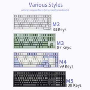 Teclado mecánico para juegos, ergonómico, inalámbrico, Bluetooth, USB, RGB, con retroiluminación LED, 99 teclas personalizadas, para dispositivos Android, iOS y Windows