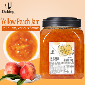 Doking High Quality Fruit Yellow <strong>Peach</strong> <strong>Jam</strong> for Milk Tea Shop Heap Wholesale Natural Fruit <strong>Jam</strong> Organic Cantaloupe for Baking - Product Image 3
