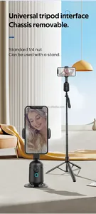 Q7 Smart <strong>Following</strong> Focus Gimbal No APP AI Auto Face Tracking Gesture Pause/start Face 360 Degree Follow up Shooting Gimbal - Product Image 2