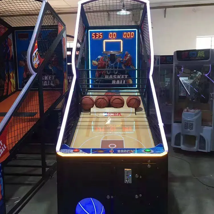 2023 gaya baru permainan arcade Indoor street koin mesin basket