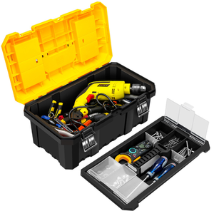 批发防摔塑料工具箱带托盘塑料工具箱整理器 - Product Image 1