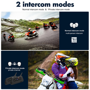 V6 PLUS Motorcycle Accessories <strong>Bluetooth</strong> Headphone <strong>Intercom</strong> Communication <strong>System</strong> 1500M <strong>Bluetooth</strong> Helmet <strong>Intercom</strong> - Product Image 4