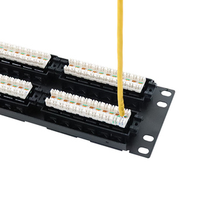 工厂价格UTP 48端口Cat6铜接线板2u，带双重使用端和支撑孔，用于22AWG/23AWG/24AWG电缆 - Product Image 5
