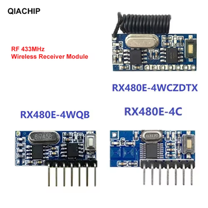 QIACHIP RF 433 Mhz Sender 4-Tasten-Fernbedienung und Empfänger Schaltkreis modul Kit Fest EV1527 Decodierung Lerncode - Product Image 3