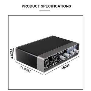 TEYUNプロのUSBコンピュータサウンドカード音楽機器オーディオミキサーライブレコーディングビデオ & LightingCraft - Product Image 5