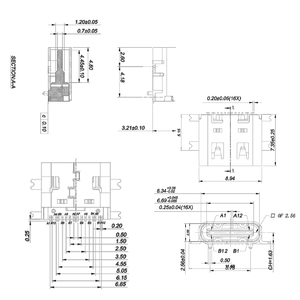 Soporte DE COMPRA integral Personalización SMT Patch 16 Pin Usb Tipo C Conector hembra para PCB - Product Image 2